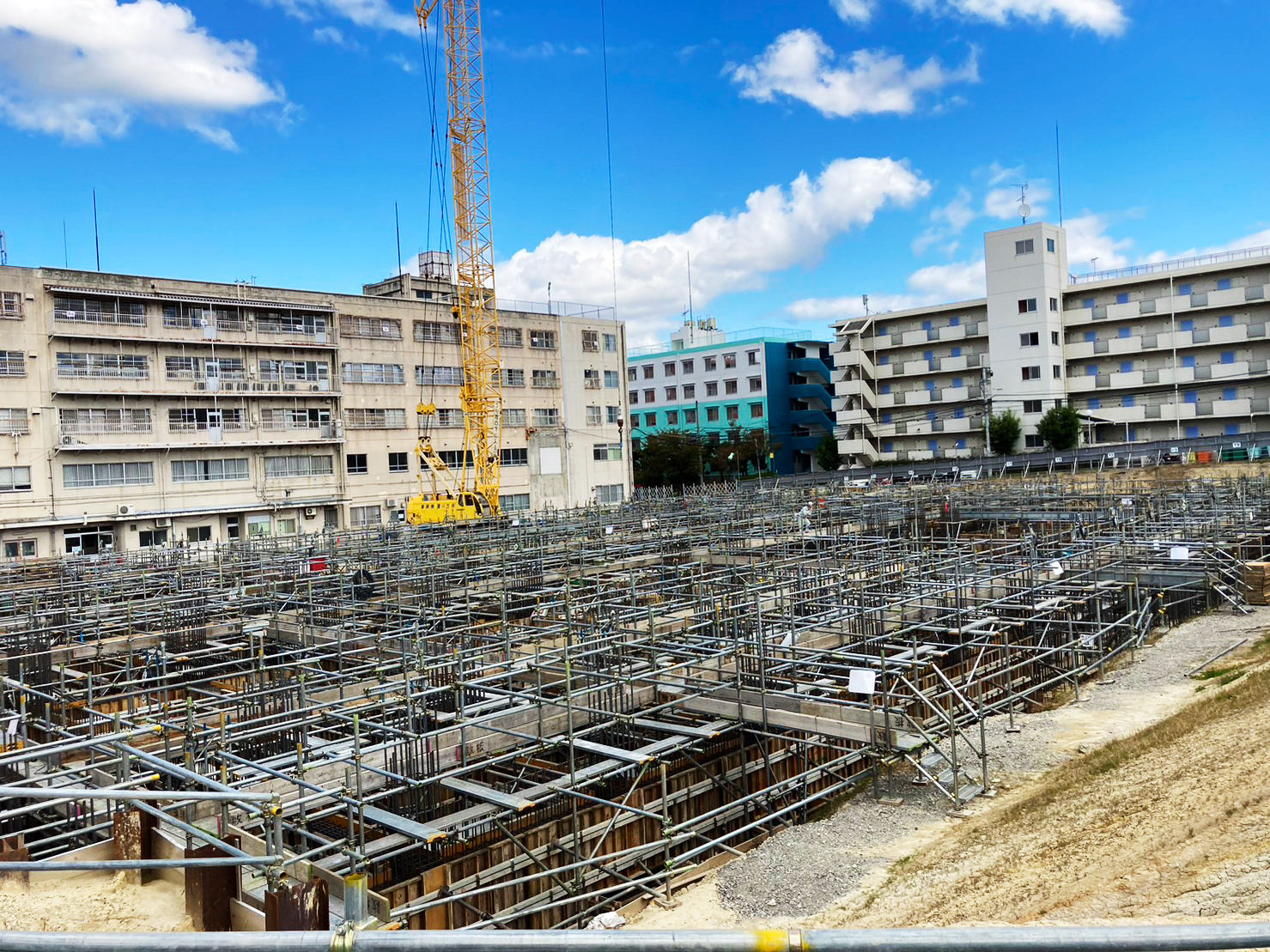 太田工業が担う基礎工事の現場